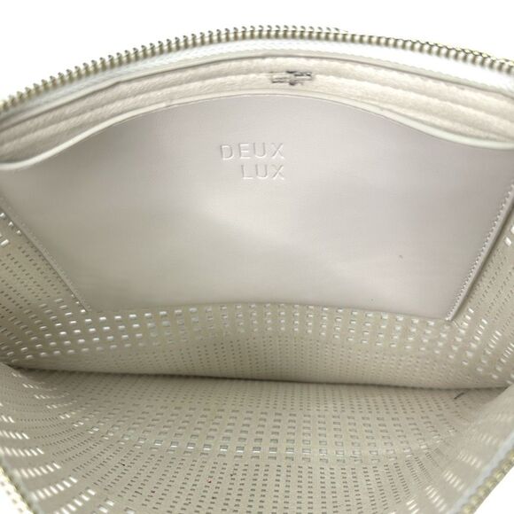 Deux Lux Aquarius Pouch - Ecru - 12” x 9” - Picture 3 of 5